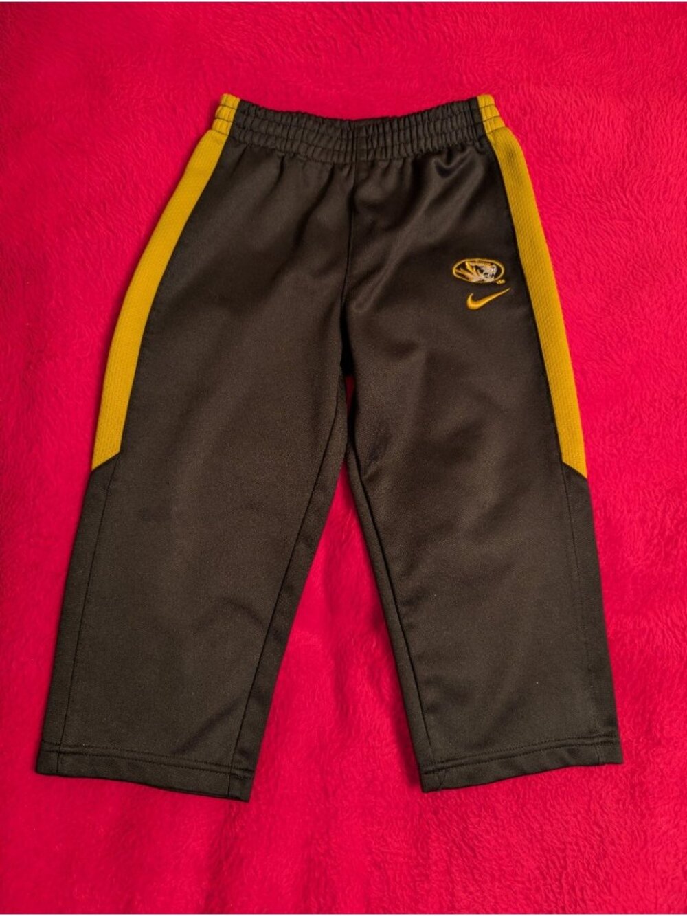 Nike Missouri Tigers Toddler 24M Track Pants Black Gold Mizzou Athletic NCAA